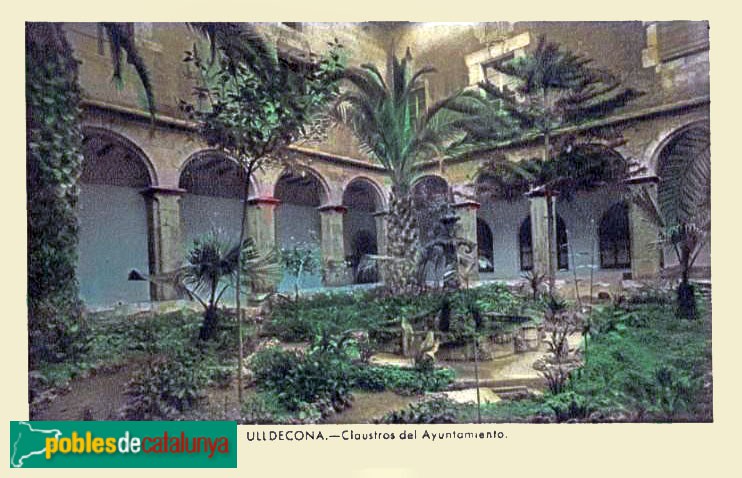 Ulldecona - Convent dels Dominics. Claustre. Postal antiga Ulldecona - Convent dels Dominics. Claustre. Postal antiga