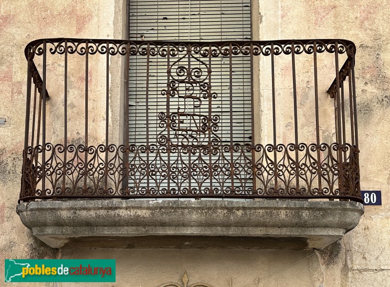 Ulldecona - Barana de balcó (1882) (Foto: Albert Esteves, 2024) Ulldecona - Barana de balcó (1882)