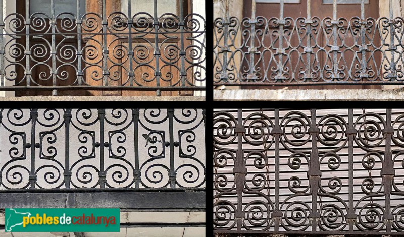 Ulldecona - Baranes de balcó. Detalls (Foto: Albert Esteves, 2024) Ulldecona - Baranes de balcó. Detalls