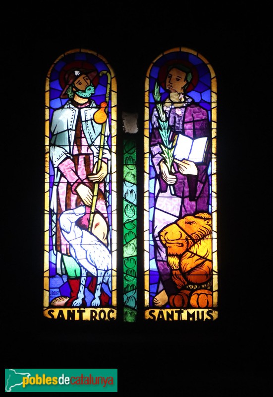 Rubí - Església de Sant Pere. Vitrall