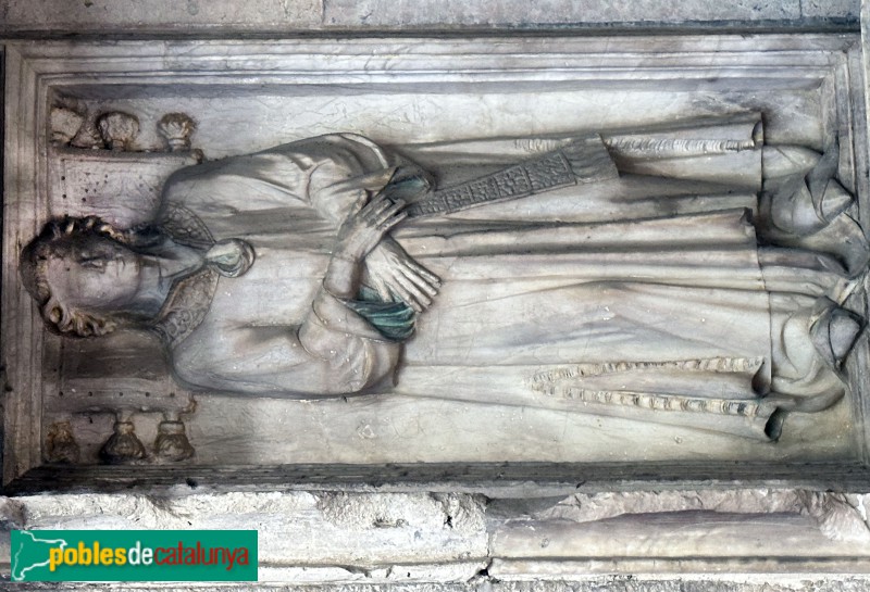 Girona - Claustre de la catedral. Sepulcre de Berenguer de Palau (Foto: Albert Esteves, 2024) Girona - Claustre de la catedral. Sepulcre de Berenguer de Palau