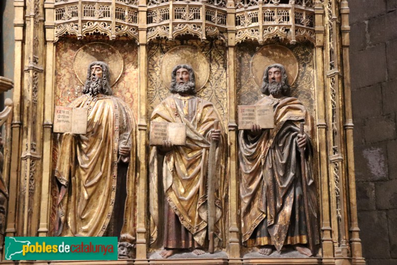 Girona - Església de Sant Feliu. Retaule Major. Apòstols (Foto: Albert Esteves, 2024) Girona - Església de Sant Feliu. Retaule Major. Apòstols