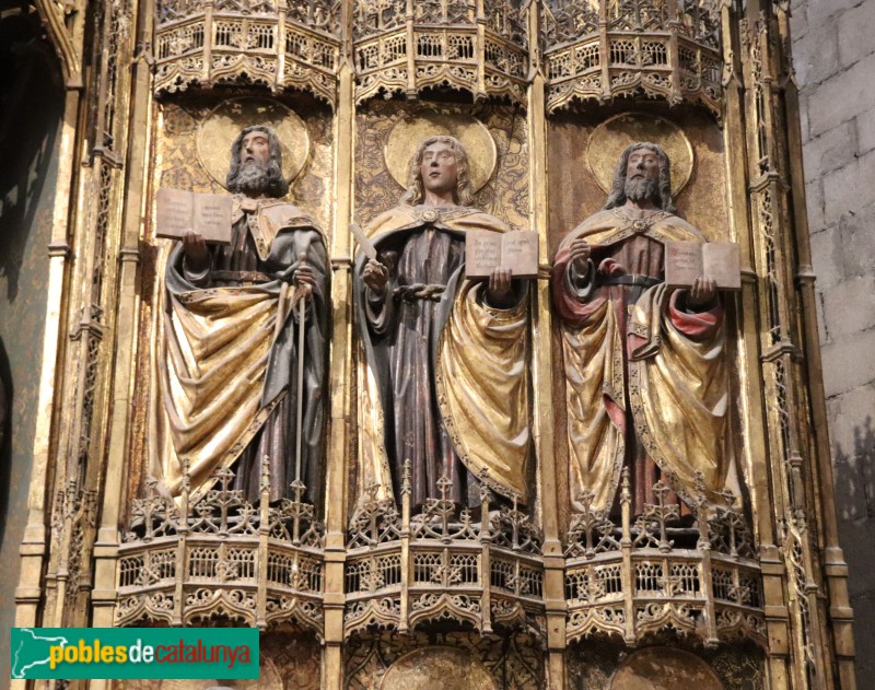 Girona - Església de Sant Feliu. Retaule Major. Apòstols (Foto: Albert Esteves, 2024) Girona - Església de Sant Feliu. Retaule Major. Apòstols