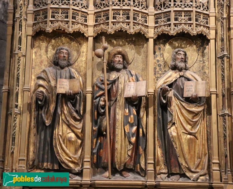 Girona - Església de Sant Feliu. Retaule Major. Apòstols (Foto: Albert Esteves, 2024) Girona - Església de Sant Feliu. Retaule Major. Apòstols