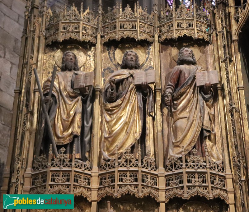 Girona - Església de Sant Feliu. Retaule Major. Apòstols (Foto: Albert Esteves, 2024) Girona - Església de Sant Feliu. Retaule Major. Apòstols