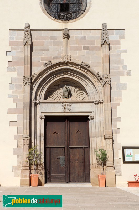 Santa Maria de Palautordera - Església de Santa Maria. Portada