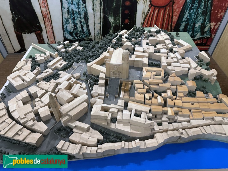 Girona - Museu d'Història dels Jueus. Maqueta del call de Girona (Foto: Albert Esteves, 2024) Girona - Museu d'Història dels Jueus. Maqueta del call de Girona