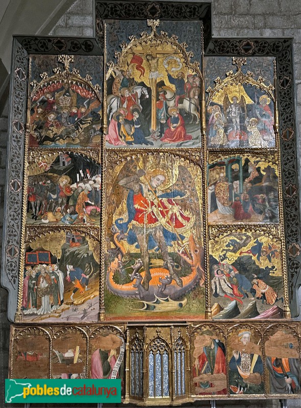 Museu d'Art de Girona - Retaule de Sant Miquel de Cruïlles (Foto: Albert Esteves, 2024) Museu d'Art de Girona - Retaule de Sant Miquel de Cruïlles