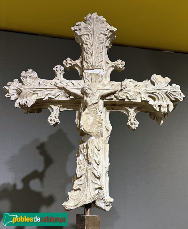 Museu d'Art de Girona - Creu de terme d'Amer (Foto: Albert Esteves, 2024) Museu d'Art de Girona - Creu de terme d'Amer