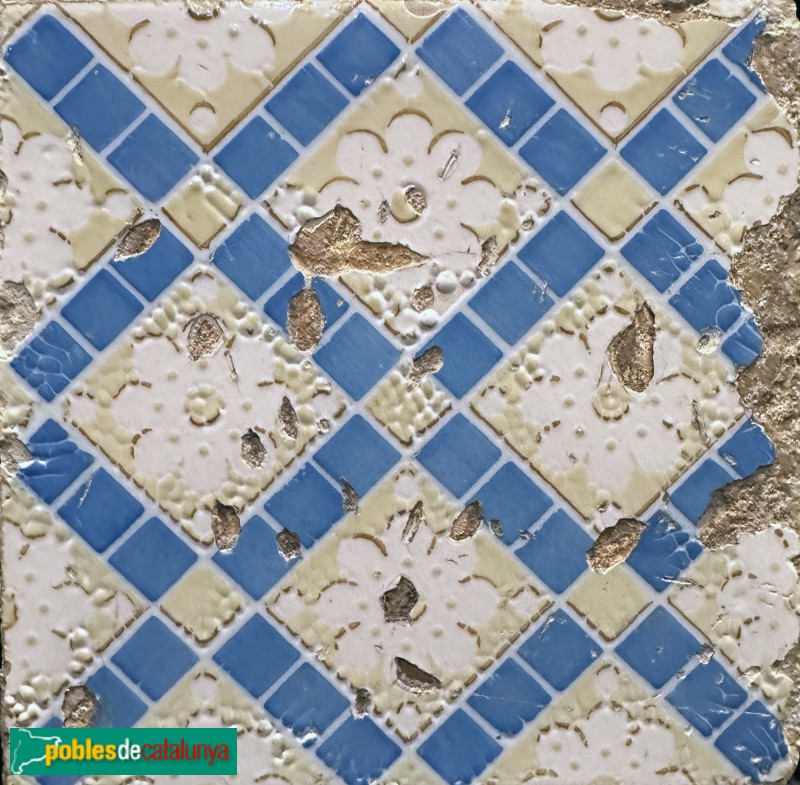 Esplugues de Llobregat - Fàbrica Pujol i Bausis. Mostra de rajola (Foto: Albert Esteves, 2024) Esplugues de Llobregat - Fàbrica Pujol i Bausis. Mostra de rajola