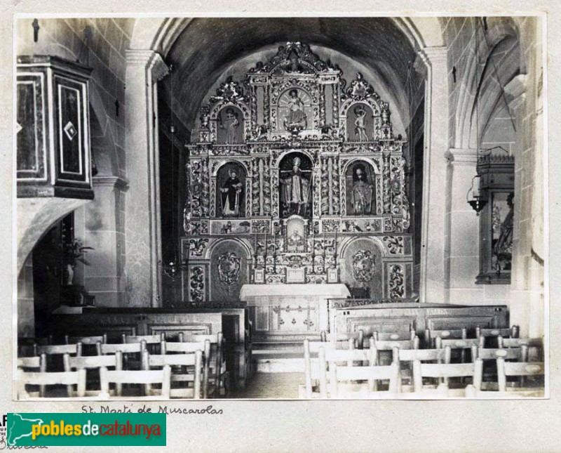 Fogars de Montclús - Sant Martí de Mosqueroles (Foto: <i>Lluís G. Olivella -Arxiu Fotogràfic Centre Excursionista de Catalunya-</i>, 1874-1914) Fogars de Montclús - Sant Martí de Mosqueroles