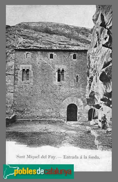 Bigues i Riells del Fai - Monestir de Sant Miquel del Fai. Casa del Prior. Postal antiga