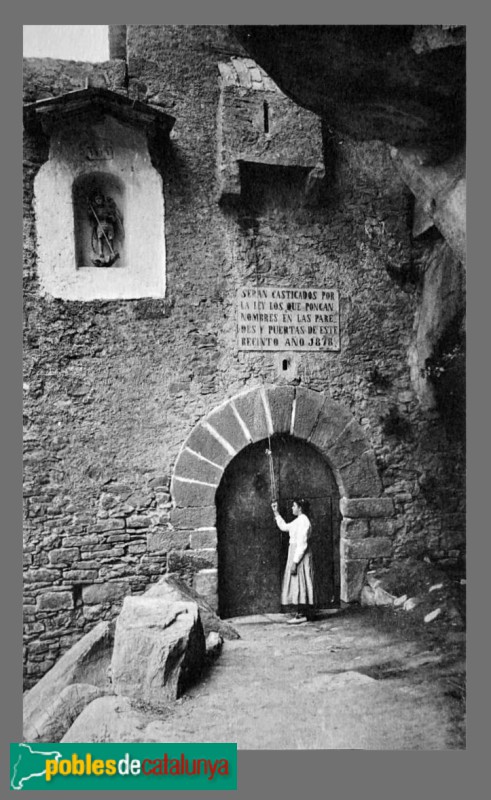 Bigues i Riells del Fai - Monestir de Sant Miquel del Fai. Casa del Prior. Postal antiga