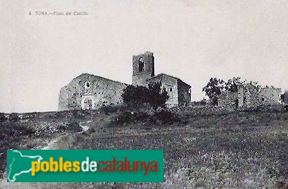 Tona - Església de Sant Andreu del Castell. Postal antiga