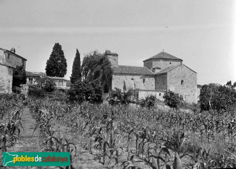 Santa Coloma de Farners - Sant Pere Cercada (Foto: <i>Francesc Blasi -Arxiu Fotogràfic Centre Excursionista de Catalunya-</i>, 1924-36) Santa Coloma de Farners - Sant Pere Cercada