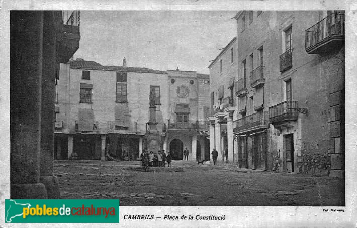 Cambrils - Plaça de la Vila. Postal antiga Cambrils - Plaça de la Vila. Postal antiga