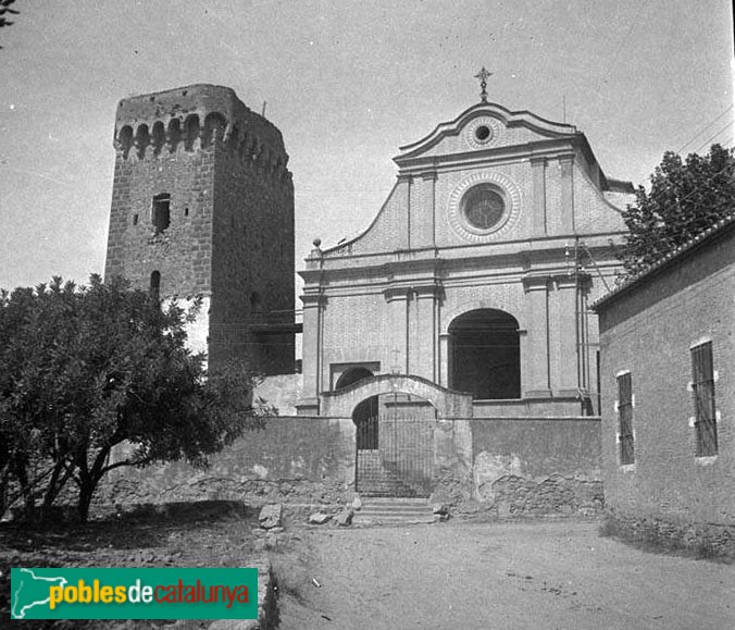 Cambrils - Santuari de Santa Maria del Camí (Foto: <i>Francesc Blasi -Arxiu Fotogràfic Centre Excursionista de Catalunya-</i>, 1920-35) Cambrils - Santuari de Santa Maria del Camí