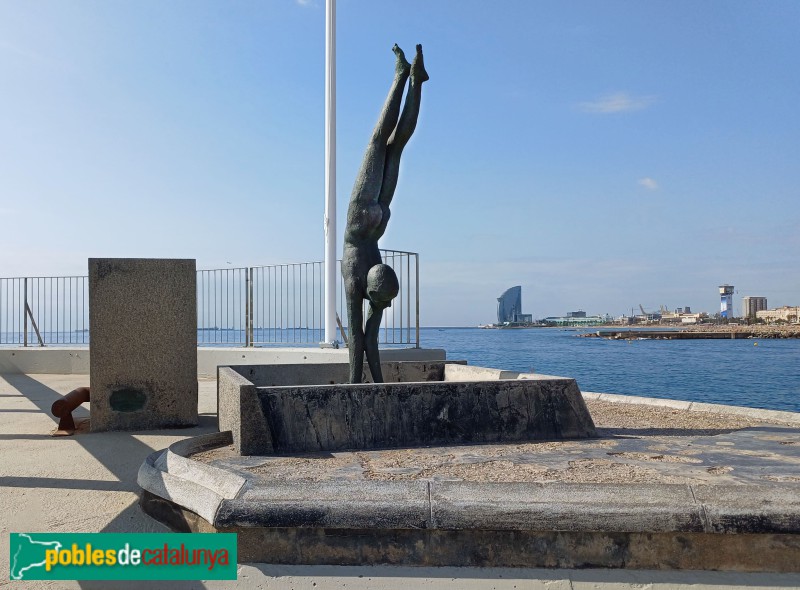 Barcelona - Escultura <i>Capbussament</i>