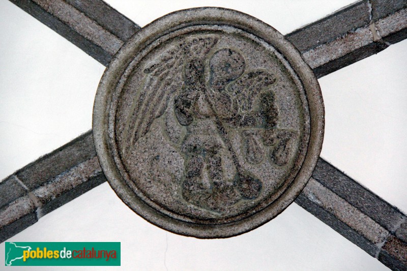 Santa Coloma de Farners - Església de Santa Coloma. Clau de volta (Foto: Albert Esteves, 2011) Santa Coloma de Farners - Església de Santa Coloma. Clau de volta