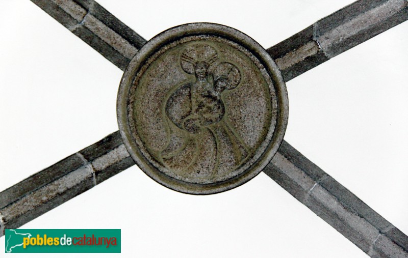 Santa Coloma de Farners - Església de Santa Coloma. Clau de volta (Foto: Albert Esteves, 2011) Santa Coloma de Farners - Església de Santa Coloma. Clau de volta