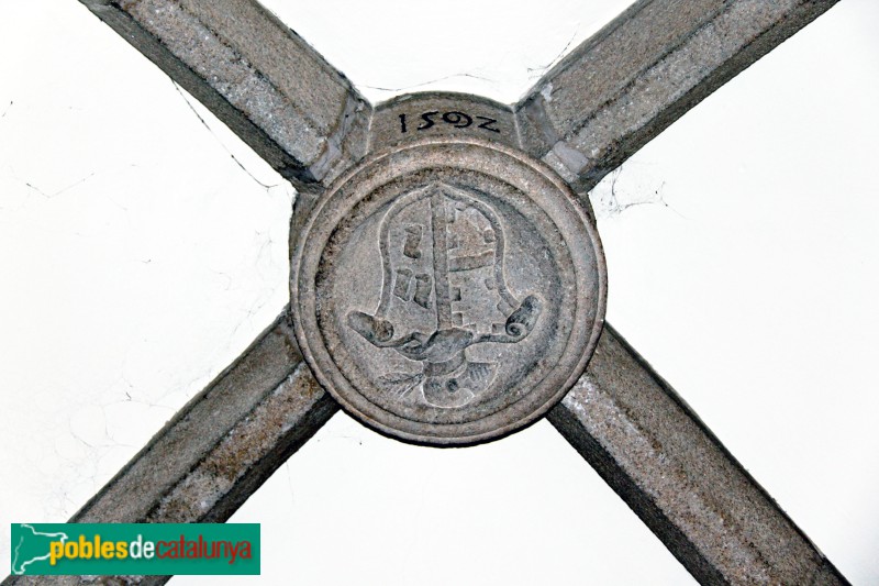 Santa Coloma de Farners - Església de Santa Coloma. Clau de volta (Foto: Albert Esteves, 2011) Santa Coloma de Farners - Església de Santa Coloma. Clau de volta