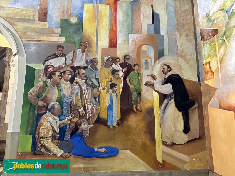 Santa Coloma de Farners - Església de Santa Coloma. Pintures (Foto: Albert Esteves, 2024) Santa Coloma de Farners - Església de Santa Coloma. Pintures