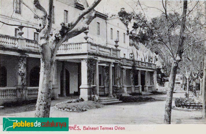 Santa Coloma de Farners - Balneari Termes Orion. Postal antiga Santa Coloma de Farners - Balneari Termes Orion. Postal antiga
