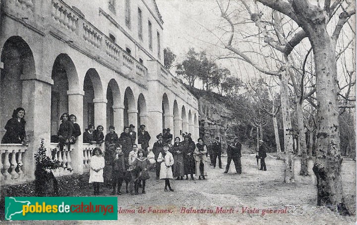 Santa Coloma de Farners - Balneari Termes Orion. Postal antiga Santa Coloma de Farners - Balneari Termes Orion. Postal antiga