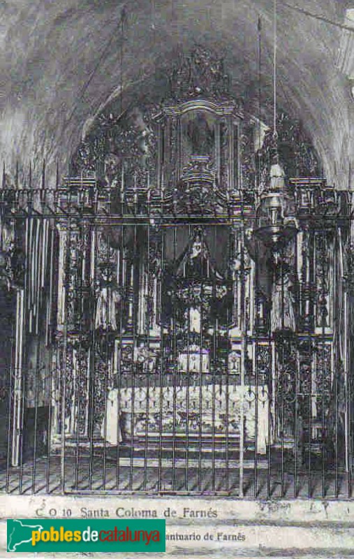 Santa Coloma de Farners - Verge de Farners. Postal antiga Santa Coloma de Farners - Verge de Farners. Postal antiga
