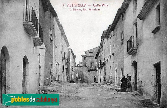 Altafulla - La Vila Closa. Postal antiga Altafulla - La Vila Closa. Postal antiga