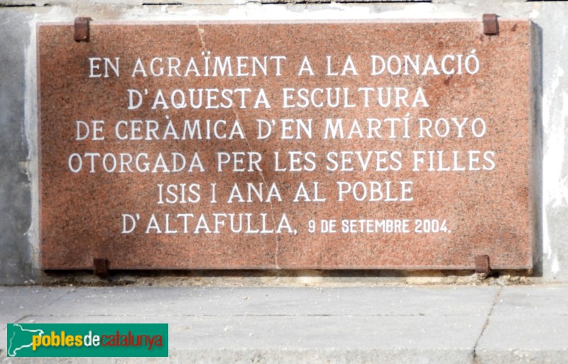 Altafulla - Escultures de la plaça Martí Royo
