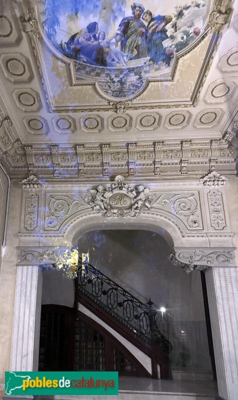 Valls - Casa Ramon Massó. Vestíbul (Foto: Albert Esteves, 2024) Valls - Casa Ramon Massó. Vestíbul