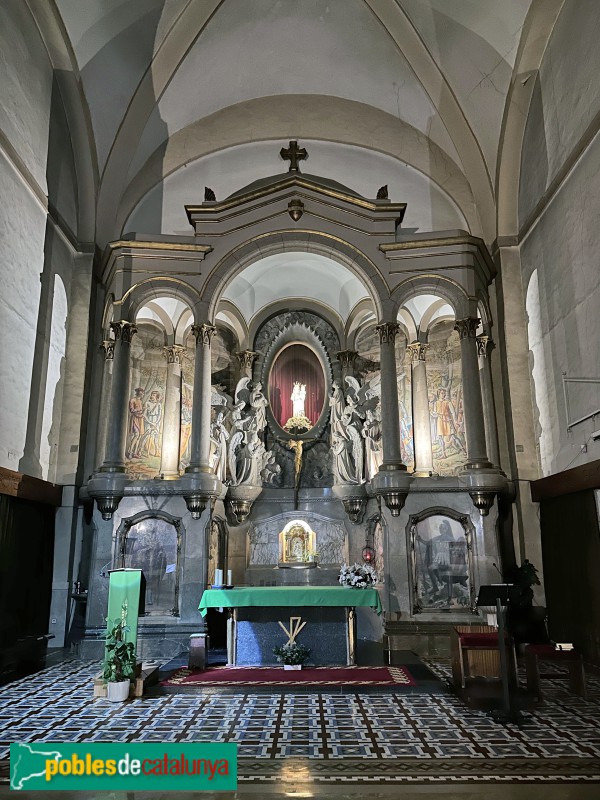 Valls - Església de la M.D. del Lledó, retaule (Foto: Albert Esteves, 2024) Valls - Església de la M.D. del Lledó, retaule