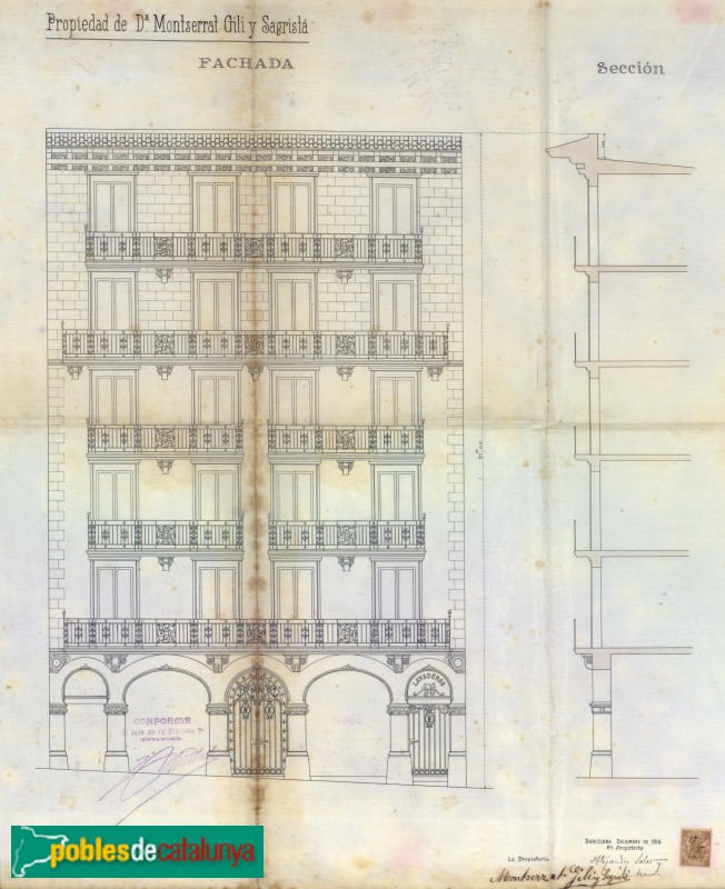 Plànol casa Blasco de Garay, 14