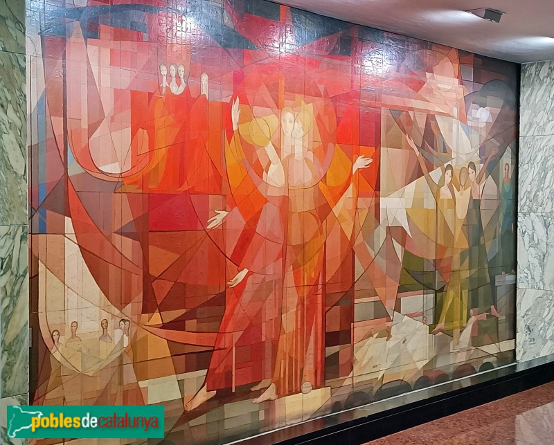 Barcelona - Mural <i>Himne al sol</i>
