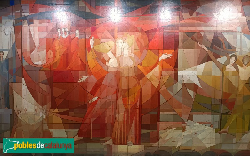 Barcelona - Mural <i>Himne al sol</i>