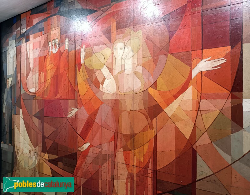 Barcelona - Mural <i>Himne al sol</i>