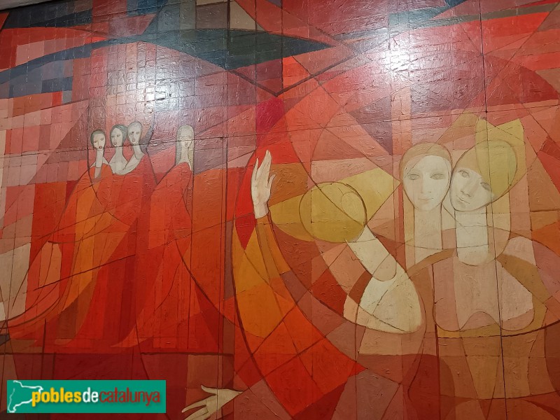 Barcelona - Mural <i>Himne al sol</i>