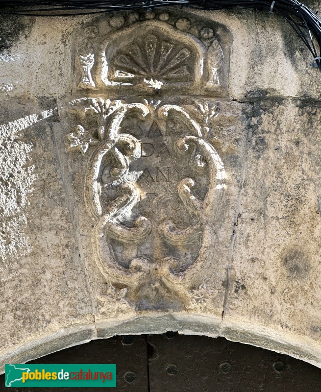 Les Borges del Camp - Portal 1763 (Sardà) (Foto: Albert Esteves, 2024) Les Borges del Camp - Portal 1763 (Sardà)