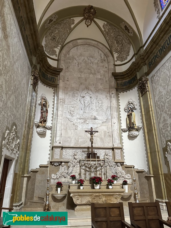 Les Borges del Camp - Església de l'Assumpció de Santa Maria. Presbiteri (Foto: Albert Esteves, 2024) Les Borges del Camp - Església de l'Assumpció de Santa Maria. Presbiteri