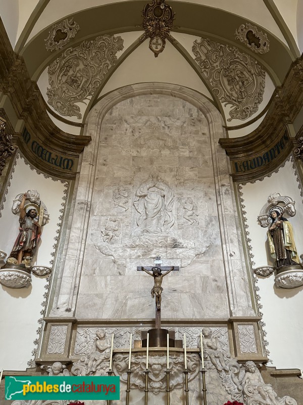 Les Borges del Camp - Església de l'Assumpció de Santa Maria. Presbiteri (Foto: Albert Esteves, 2024) Les Borges del Camp - Església de l'Assumpció de Santa Maria. Presbiteri