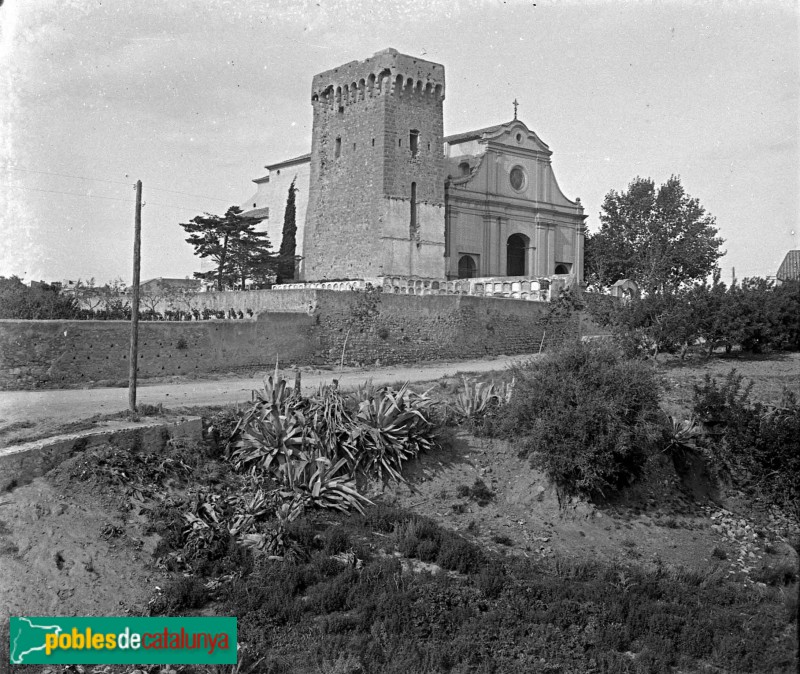 Cambrils - Ermita de la Mare de Déu del Camí amb cementiri (Foto: Josep Vidal i Barraquer, anys 30) Cambrils - Ermita de la Mare de Déu del Camí amb cementiri