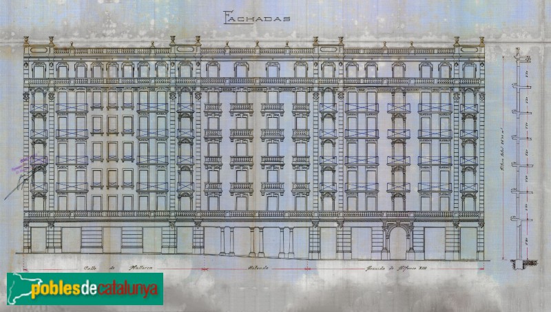 Barcelona - Diagonal, 372. Plànol - <i> Arxiu Municipal Contemporani de Barcelona-</i> Barcelona - Diagonal, 372. Plànol - <i> Arxiu Municipal Contemporani de Barcelona-</i>