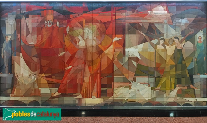 Barcelona - Mural <i>Himne al sol</i>