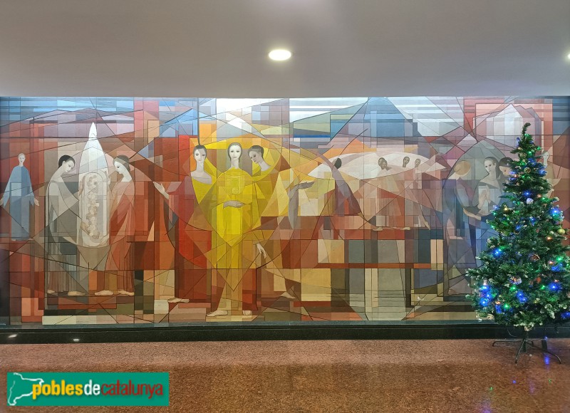 Barcelona - Mural Pau Claris, 162-164