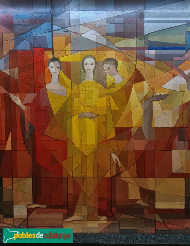 Barcelona - Mural Pau Claris, 162-164