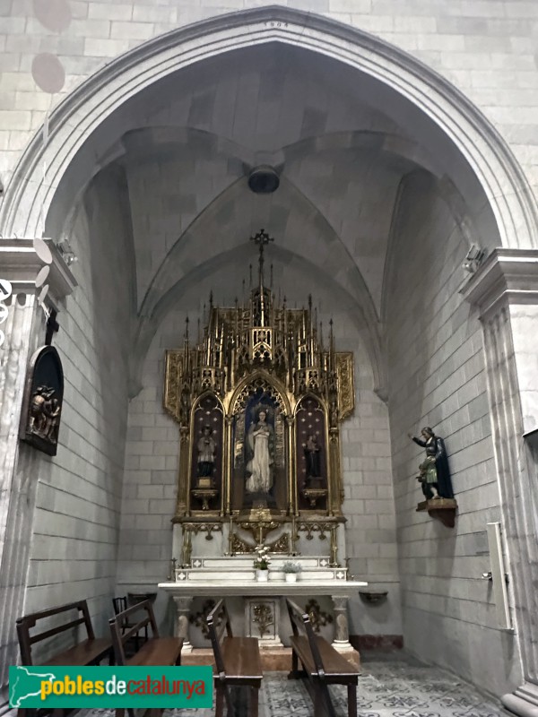 Cassà de la Selva - Església de Sant Martí. Capella de la Puríssima (Foto: Albert Esteves, 2025) Cassà de la Selva - Església de Sant Martí. Capella de la Puríssima