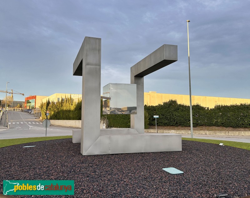 Riudellots de la Selva - Escultura del Polígon