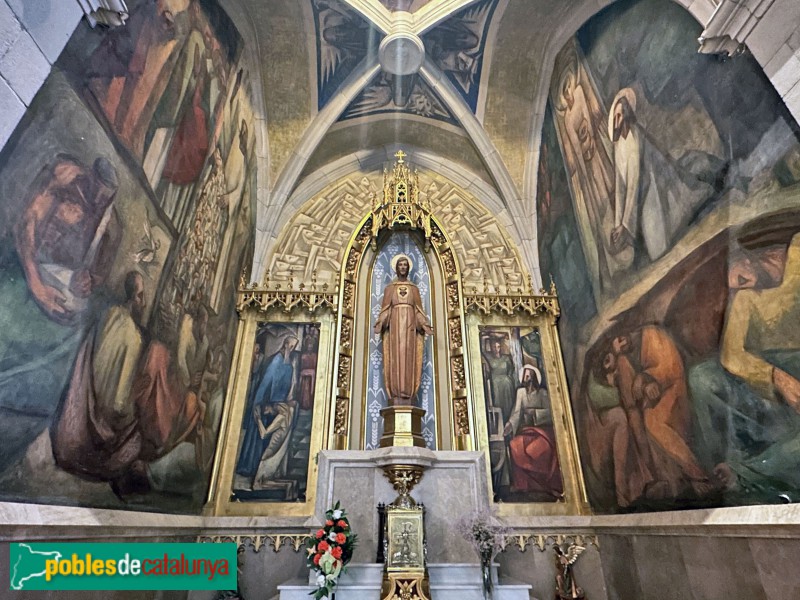 Llagostera - Església de Sant Feliu. Capella del Sagrat Cor