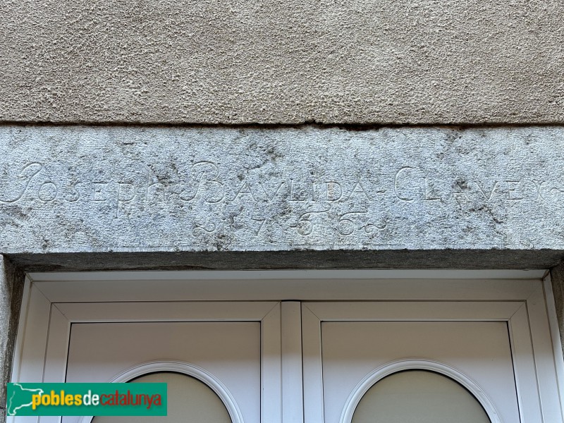 Llagostera - Carrer Hospital. Llinda de 1766